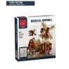 MorkModel 033009 Mork Model 033009 REBRICKABLE MOC-138190 138190 MOC138190 non  CỐI XAY GIÓ THỜI TRUNG CỔ bộ đồ chơi xếp lắp ráp ghép mô hình Creator MEDIEVAL WINDMILL Sáng Tạo 2808 khối