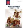 MorkModel 033009 Mork Model 033009 REBRICKABLE MOC-138190 138190 MOC138190 non  CỐI XAY GIÓ THỜI TRUNG CỔ bộ đồ chơi xếp lắp ráp ghép mô hình Creator MEDIEVAL WINDMILL Sáng Tạo 2808 khối