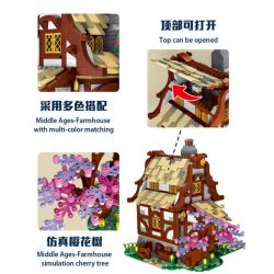 MorkModel 033004 Mork Model 033004 REBRICKABLE MOC-68083 68083 MOC68083 non  TRANG TRẠI THỜI TRUNG CỔ bộ đồ chơi xếp lắp ráp ghép mô hình Creator MEDIEVAL FARMHOUSE Sáng Tạo 2024 khối