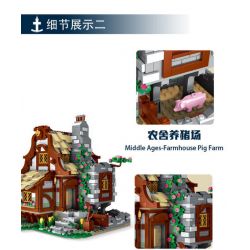 MorkModel 033004 Mork Model 033004 REBRICKABLE MOC-68083 68083 MOC68083 non  TRANG TRẠI THỜI TRUNG CỔ bộ đồ chơi xếp lắp ráp ghép mô hình Creator MEDIEVAL FARMHOUSE Sáng Tạo 2024 khối