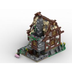 MorkModel 033004 Mork Model 033004 REBRICKABLE MOC-68083 68083 MOC68083 non  TRANG TRẠI THỜI TRUNG CỔ bộ đồ chơi xếp lắp ráp ghép mô hình Creator MEDIEVAL FARMHOUSE Sáng Tạo 2024 khối