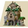 MorkModel 033003 Mork Model 033003 REBRICKABLE MOC-80710 80710 MOC80710 non  CHUỒNG THỜI TRUNG CỔ bộ đồ chơi xếp lắp ráp ghép mô hình Creator MEDIEVAL STABLE Sáng Tạo 1624 khối