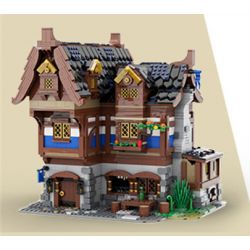 MorkModel 033002 Mork Model 033002 REBRICKABLE MOC-70187 70187 MOC70187 non  QUÁN RƯỢU THỜI TRUNG CỔ bộ đồ chơi xếp lắp ráp ghép mô hình Creator MEDIEVAL TAVERN & INN Sáng Tạo 2326 khối
