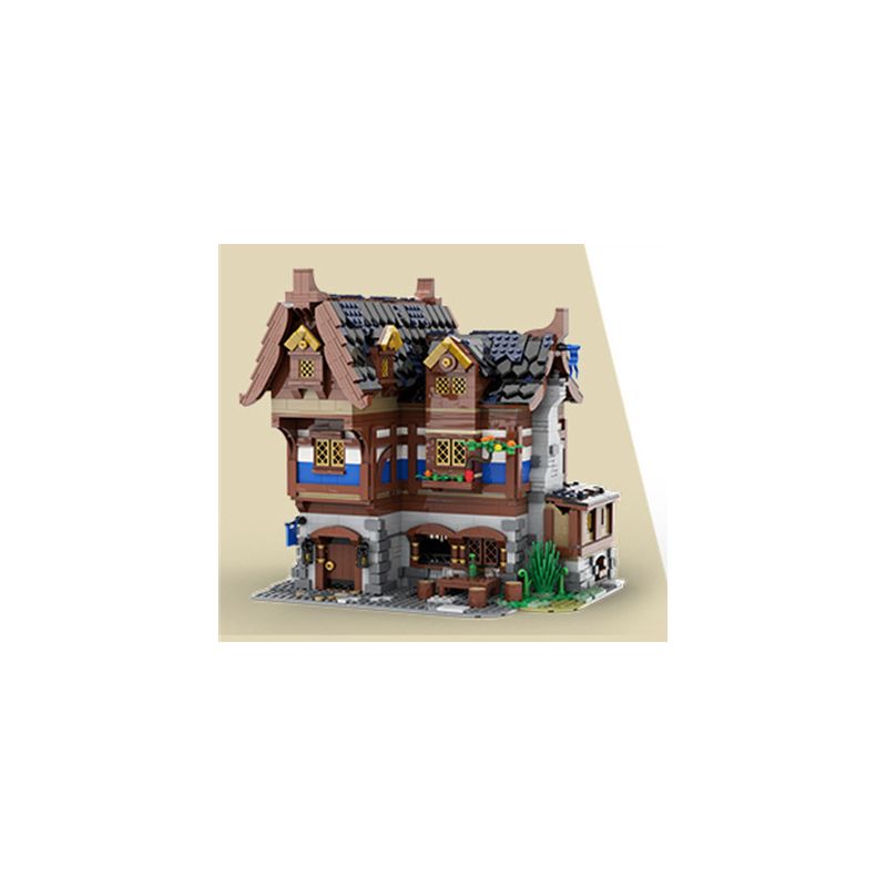 MorkModel 033002 Mork Model 033002 REBRICKABLE MOC-70187 70187 MOC70187 non  QUÁN RƯỢU THỜI TRUNG CỔ bộ đồ chơi xếp lắp ráp ghép mô hình Creator MEDIEVAL TAVERN & INN Sáng Tạo 2326 khối