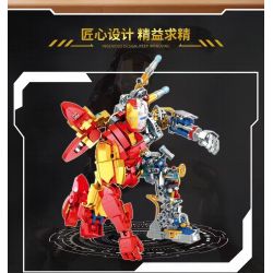 LE DI PIN 6069 non  BÁN PHỐI CẢNH CƠ THỂ NGƯỜI SẮT bộ đồ chơi xếp lắp ráp ghép mô hình Super Heroes IRON KING Siêu Nhân Anh Hùng 935 khối