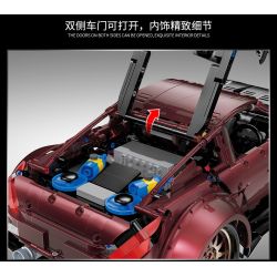 HAPPY BUILD SHINEYU XINYU YC-23005 23005 YC23005 non  XE THỂ THAO NẰM THẤP MÀU ĐỎ bộ đồ chơi xếp lắp ráp ghép mô hình  RED TURBO Kỹ Thuật Công Nghệ Cao Mô Hình Phương Tiện 2238 khối