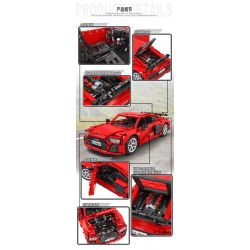 Winner 8106 non  XE THỂ THAO MÀU ĐỎ tỷ lệ 1:14 bộ đồ chơi xếp lắp ráp ghép mô hình  SPORTS CAR Kỹ Thuật Công Nghệ Cao Mô Hình Phương Tiện 1065 khối
