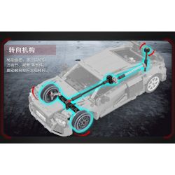 Winner 8106 non  XE THỂ THAO MÀU ĐỎ tỷ lệ 1:14 bộ đồ chơi xếp lắp ráp ghép mô hình  SPORTS CAR Kỹ Thuật Công Nghệ Cao Mô Hình Phương Tiện 1065 khối