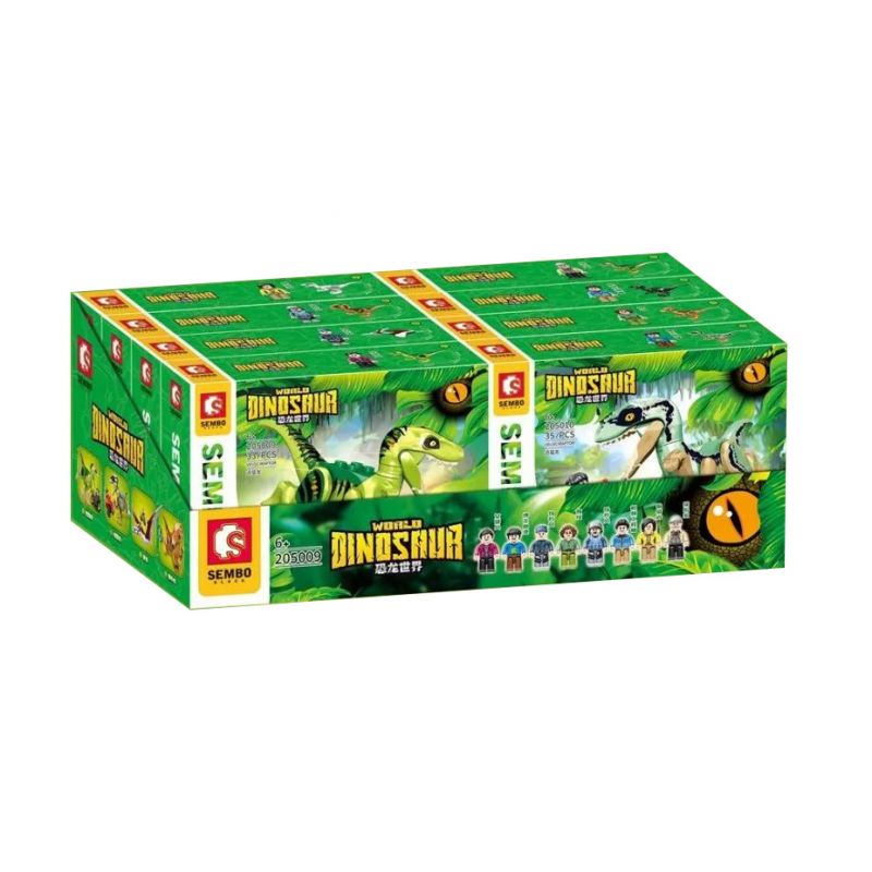 SEMBO 205009 205010 205011 205012 205013 205014 205015 205016 non  THẾ GIỚI KHỦNG LONG 8 PHONG CÁCH bộ đồ chơi xếp lắp ráp ghép mô hình WORLD DINOSAUR 264 khối