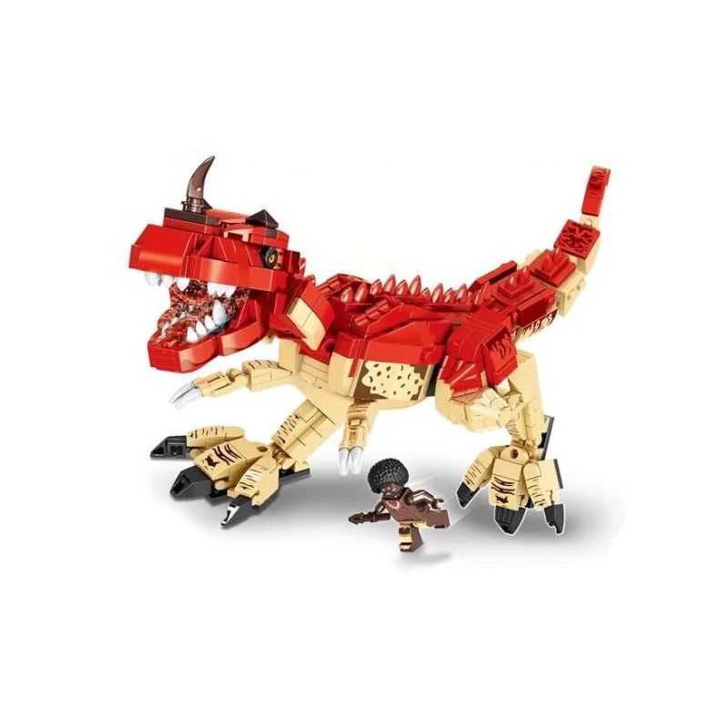 MINGDI 10066 non  KHỦNG LONG CERATOSAURUS bộ đồ chơi xếp lắp ráp ghép mô hình 618 khối