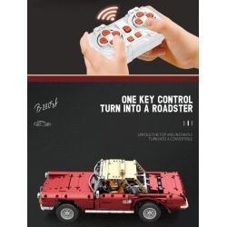 REOBRIX 11005 non  CỔ ĐIỂN 280SL bộ đồ chơi xếp lắp ráp ghép mô hình  VINTAGE 280SL Kỹ Thuật Công Nghệ Cao Mô Hình Phương Tiện 1578 khối