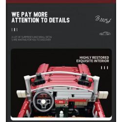 REOBRIX 11005 non  CỔ ĐIỂN 280SL bộ đồ chơi xếp lắp ráp ghép mô hình  VINTAGE 280SL Kỹ Thuật Công Nghệ Cao Mô Hình Phương Tiện 1578 khối