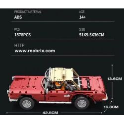 REOBRIX 11005 non  CỔ ĐIỂN 280SL bộ đồ chơi xếp lắp ráp ghép mô hình  VINTAGE 280SL Kỹ Thuật Công Nghệ Cao Mô Hình Phương Tiện 1578 khối