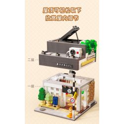 CADA DOUBLEE C66007 66007 non  QUÁN CÀ PHÊ GIÓ MÙA HÈ bộ đồ chơi xếp lắp ráp ghép mô hình City SUMMER BREEZE COFFEE SHOP Thành Phố 1108 khối