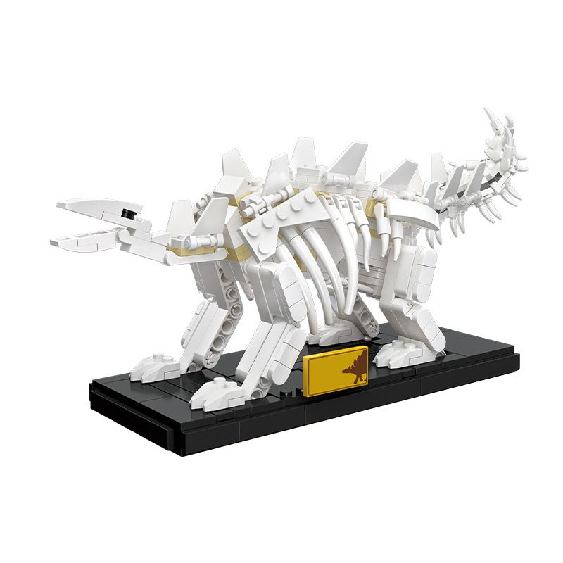 JIESTAR 36003 non  HÓA THẠCH STEGOSAURUS bộ đồ chơi xếp lắp ráp ghép mô hình DINO MIGHT 428 khối
