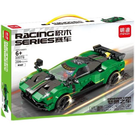 MINGDI 10078 non  PAGANI bộ đồ chơi xếp lắp ráp ghép mô hình Racers Đua Tốc Độ 284 khối