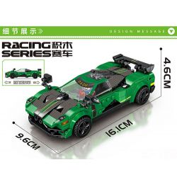 MINGDI 10078 non  PAGANI bộ đồ chơi xếp lắp ráp ghép mô hình Racers Đua Tốc Độ 284 khối