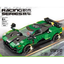 MINGDI 10078 non  PAGANI bộ đồ chơi xếp lắp ráp ghép mô hình Racers Đua Tốc Độ 284 khối