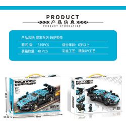 MINGDI 10077 non  MASERATI bộ đồ chơi xếp lắp ráp ghép mô hình Racers Đua Tốc Độ 315 khối