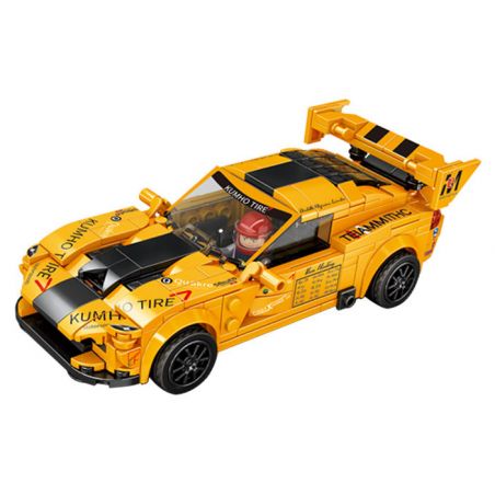 MINGDI 10076 non  DODGE VIPER bộ đồ chơi xếp lắp ráp ghép mô hình Racers Đua Tốc Độ 295 khối