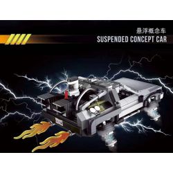 BRICK ELEMENT 19011 non  KHÁI NIỆM HỆ THỐNG TREO XE bộ đồ chơi xếp lắp ráp ghép mô hình BACK TO THE FUTURE SUSPENDED CONCEPT CAR 868 khối