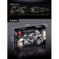 TA GAOLE T3042 3042 non  BMW1000RR bộ đồ chơi xếp lắp ráp ghép mô hình  BMW 1000RR Kỹ Thuật Công Nghệ Cao Mô Hình Phương Tiện 589 khối
