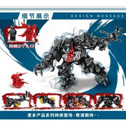 LEDUO 76123 non  NỌC ĐỘC - TRẬN CHIẾN TÀN SÁT bộ đồ chơi xếp lắp ráp ghép mô hình Super Heroes BATTLE OF CARNAGE VENOM Siêu Nhân Anh Hùng 810 khối