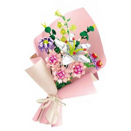 FORANGE FC8314 8314 non  DỊU DÀNG bộ đồ chơi xếp lắp ráp ghép mô hình Creator BLOCK FLOWERS Sáng Tạo 514 khối