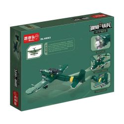 ZHI DELE DL-40003 40003 DL40003 non  MÁY BAY NÉM BOM JU-87 bộ đồ chơi xếp lắp ráp ghép mô hình 502 khối