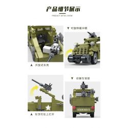 ZHI DELE DL-40006 40006 DL40006 non  XE TRINH SÁT M3A1 TRẮNG bộ đồ chơi xếp lắp ráp ghép mô hình 222 khối