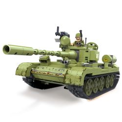 ZHI DELE DL-40002 40002 DL40002 non  XE TĂNG T-34 bộ đồ chơi xếp lắp ráp ghép mô hình 661 khối