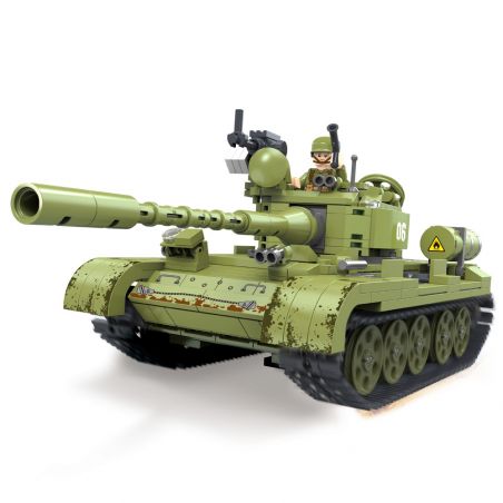 ZHI DELE DL-40002 40002 DL40002 non  XE TĂNG T-34 bộ đồ chơi xếp lắp ráp ghép mô hình 661 khối