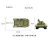 ZHI DELE DL-40002 40002 DL40002 non  XE TĂNG T-34 bộ đồ chơi xếp lắp ráp ghép mô hình 661 khối