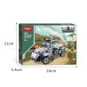 ZHI DELE DL-40005 40005 DL40005 non  XE TRINH SÁT BÁNH LỐP HẠNG NHẸ SD.KFZ.221 bộ đồ chơi xếp lắp ráp ghép mô hình 289 khối