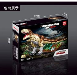 GAOMISI T2023 2023 non  THẾ GIỚI KHỦNG LONG TYRANNOSAURUS REX bộ đồ chơi xếp lắp ráp ghép mô hình 1228 khối