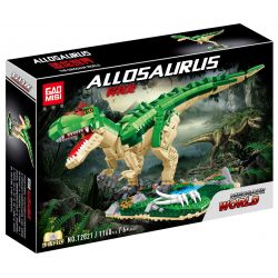 GAOMISI T2021 2021 non  THẾ GIỚI KHỦNG LONG ALLOSAURUS bộ đồ chơi xếp lắp ráp ghép mô hình 1160 khối