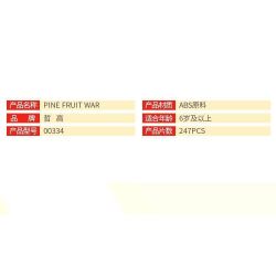 ZHEGAO 00334 non  CHIẾN QUẢ THÔNG ĐỎ bộ đồ chơi xếp lắp ráp ghép mô hình LIGHTWEIGHT AND QUICK 247 khối