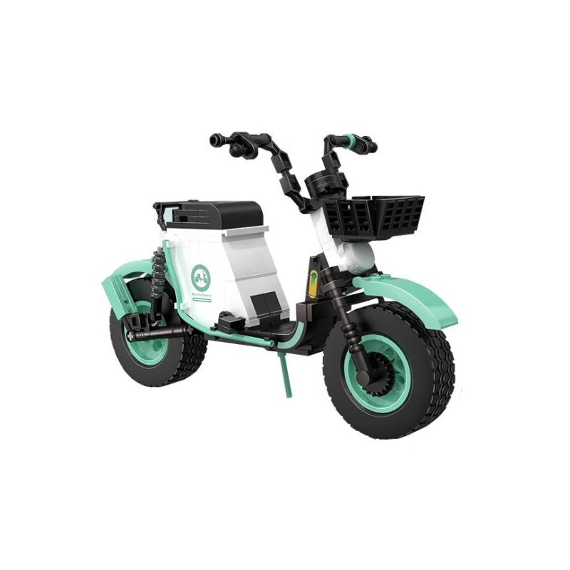 ZHEGAO 00332 non  MÀU XANH THẦN CHUNG bộ đồ chơi xếp lắp ráp ghép mô hình LIGHTWEIGHT AND QUICK 287 khối