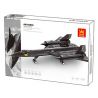 WANGE 4005 non  MÁY BAY TRINH SÁT BLACKBIRD SR-71 bộ đồ chơi xếp lắp ráp ghép mô hình Military Army Quân Sự Bộ Đội 183 khối