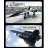 WANGE 4005 non  MÁY BAY TRINH SÁT BLACKBIRD SR-71 bộ đồ chơi xếp lắp ráp ghép mô hình Military Army Quân Sự Bộ Đội 183 khối