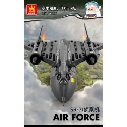WANGE 4005 non  MÁY BAY TRINH SÁT BLACKBIRD SR-71 bộ đồ chơi xếp lắp ráp ghép mô hình Military Army Quân Sự Bộ Đội 183 khối