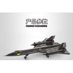 WANGE 4005 non  MÁY BAY TRINH SÁT BLACKBIRD SR-71 bộ đồ chơi xếp lắp ráp ghép mô hình Military Army Quân Sự Bộ Đội 183 khối