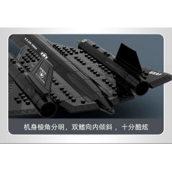 WANGE 4005 non  MÁY BAY TRINH SÁT BLACKBIRD SR-71 bộ đồ chơi xếp lắp ráp ghép mô hình Military Army Quân Sự Bộ Đội 183 khối