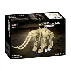 Decool 81008 Jisi 81008 non  MÔ HÌNH BỘ XƯƠNG VOI MA MÚT bộ đồ chơi xếp lắp ráp ghép mô hình Arts & Crafts ANIMAL WORLD MAMMOTH 437 khối