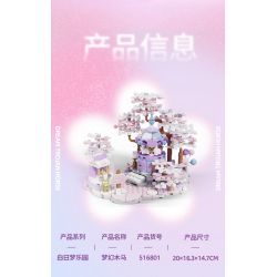 WEKKI 516801 non  CON NGỰA TƯỞNG TƯỢNG bộ đồ chơi xếp lắp ráp ghép mô hình 421 khối