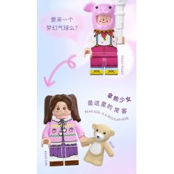 WEKKI 516801 non  CON NGỰA TƯỞNG TƯỢNG bộ đồ chơi xếp lắp ráp ghép mô hình 421 khối