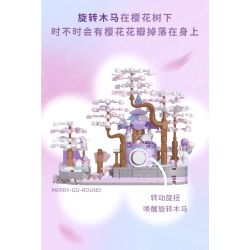 WEKKI 516801 non  CON NGỰA TƯỞNG TƯỢNG bộ đồ chơi xếp lắp ráp ghép mô hình 421 khối