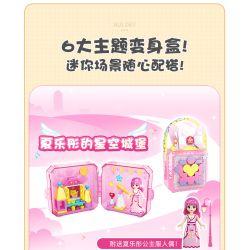 WISE BLOCK HA383016 383016 non  HỘP CHUYỂN ĐỔI BỎ TÚI 6 KIỂU bộ đồ chơi xếp lắp ráp ghép mô hình Balala The Fairies Các Nàng Tiên Nhỏ Tinh Nghịch