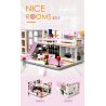 ZHEGAO 00338 non  NGÔI NHÀ ĐẸP bộ đồ chơi xếp lắp ráp ghép mô hình Creator NICE ROOMS Sáng Tạo 1220 khối