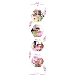 ZHEGAO 00338 non  NGÔI NHÀ ĐẸP bộ đồ chơi xếp lắp ráp ghép mô hình Creator NICE ROOMS Sáng Tạo 1220 khối